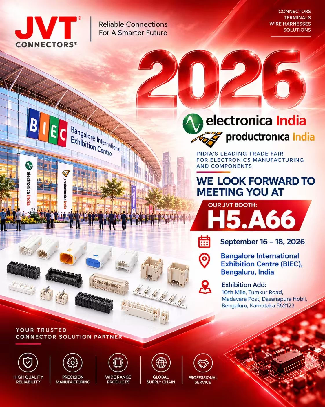 JVT 亮相 electronica India 2026｜
